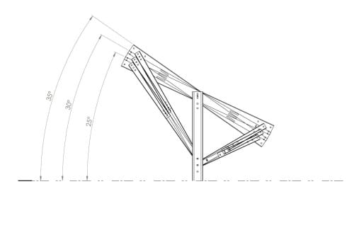 PV-Freiland-Montagesystem Ultra Strong 2 Paneele T1V Bodenstruktur GPV-T1V-US2 (2)