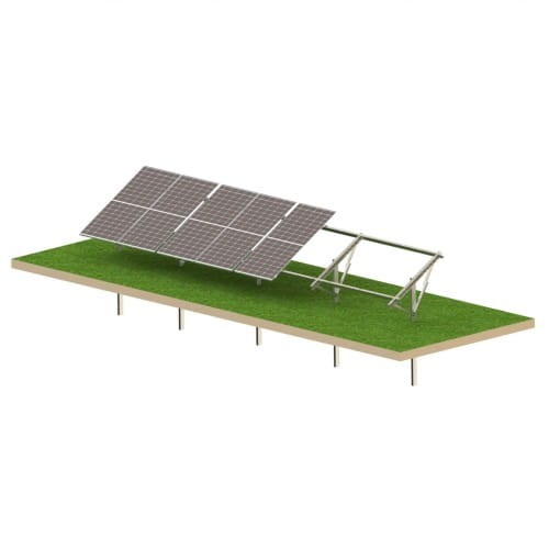 PV-Freiland-Montagesystem Ultra Strong 8 Paneele T1V Bodenstruktur GPV-T1V-US8 (1)