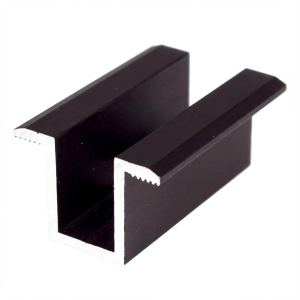 Mittelklemme H24 Aluminium 6060 Loch M8 Eloxiert