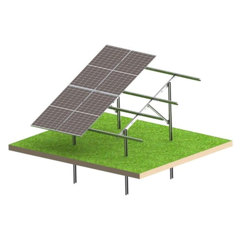 Solar KIT N2V Light – Bodenmontage PV-Konstruktion für 8 Module GPV-N2V-L8 (1)