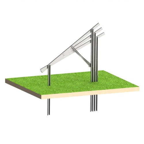 Solar KIT N2V Strong – Boden-PV-Konstruktion für 16 Module GPV-N2V-S16 (2)