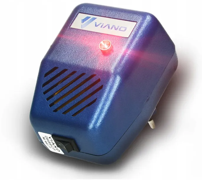 Ultraschall-Abwehrgerät gegen Nagetiere Marder Mäuse Ratten Viano Stark LED 10-75 kHz 200 m² PV-400-29 (2)