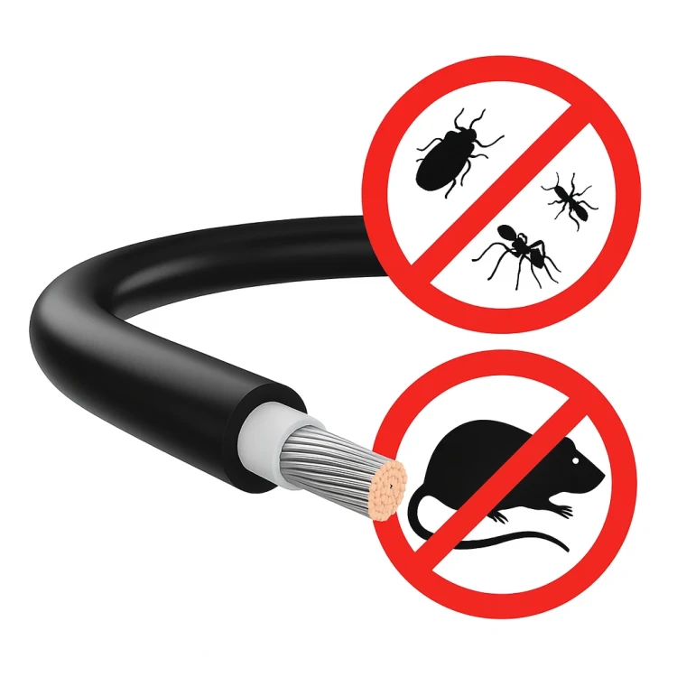 Photovoltaik-Kabel mit Nageschutz (AR) - 6mm Schwarz 000-109 (2)
