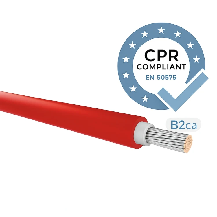 Photovoltaik-Installationskabel H1Z2Z2-K Klasse B2 (CPR) Rot 6mm NICHT BRENNBAR 000-114 (3)