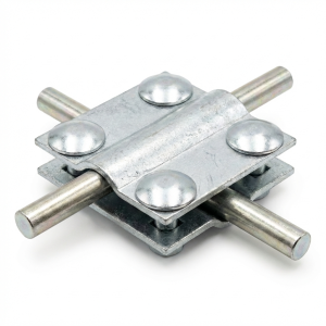 Kreuzverbinder 4-Loch 2-plattig B bis 30mm galvanisch verzinkt