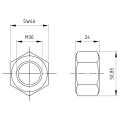 Sechskantmutter M30 DIN 934 A4-50 000-077 (2)