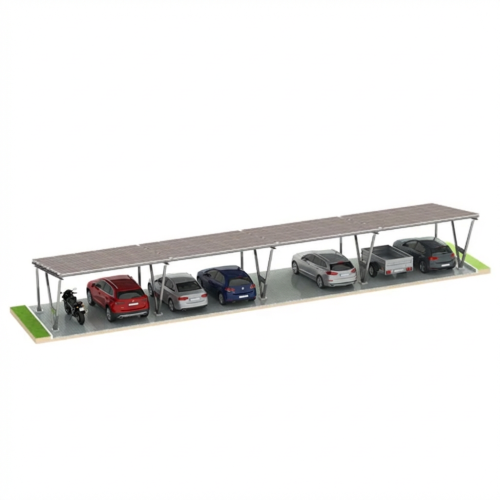 Solarcarport VICA für 8 Fahrzeug Photovoltaik-Parkplatz 4x2 module GPV-105-08 (1)