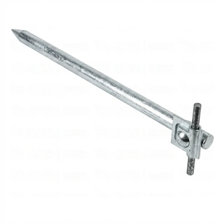 Einschlagbodenanker mit Arretierung l=35cm galvanisch verzinkter Stahl 000-162 (1)