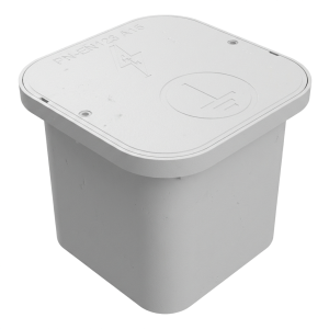 Erdkontrollbox 200x200x165mm aus Kunststoff