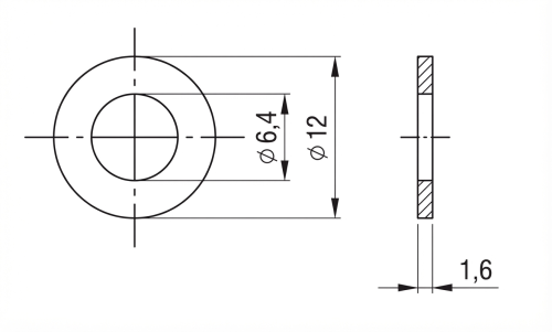 Unterlegscheibe M6 DIN 125 A2 140 HV 6.4 - 1000 Stück 000-078 (2)