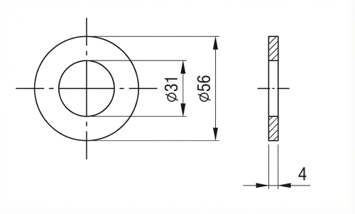 Unterlegscheibe M30 DIN 125 A2 140 HV 28 - 50 Stück 000-168 (2)