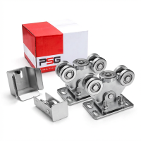 Laufwagen-Set für freitragende Schiebetore + Zubehör KIT für Schiene 80
