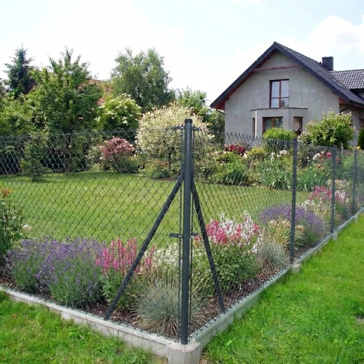 Zaunpfosten Fi 48,3x1,5, Länge 2,3 m, Graphit RAL 7016 000-227 (4)