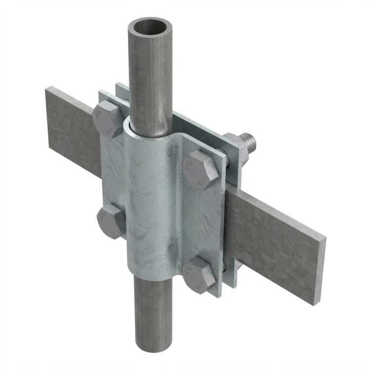Erdungsverbinder 2-Platten Stab B bis 40 mm, Ø 20 mm PV-24-03 (1)
