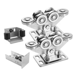 Laufwagenpaket 80 (6-rollig) + Zubehör KIT für freitragende Schiebetore