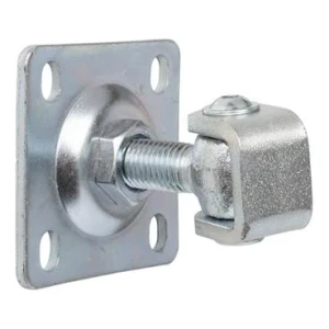 Verstellbares Scharnier mit Schild M16 80x80x3 mm, Öse verzinkt