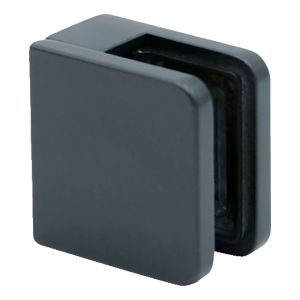 Glashalter 45x45x26 mm Anthrazit Glas 6-10,76 mm Zamak Flachsystem lackiert