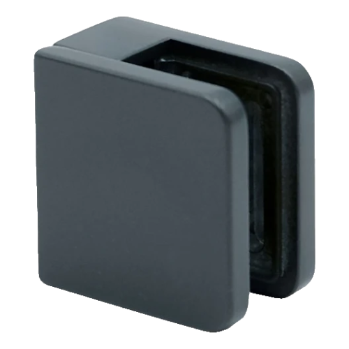 Glashalter 45x45x26 mm Anthrazit Glas 6-10,76 mm Zamak Flachsystem lackiert 000-269 (1)