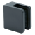 Glashalter 45x45x26 mm Anthrazit Glas 6-10,76 mm Zamak Flachsystem lackiert 000-269 (1)