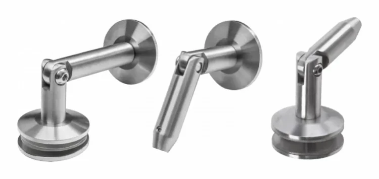 Glasvordach-System M12, 3-teilig, für Zuganker fi 12mm, Glas 8-17,52mm (aisi304, universal, Satin) (10) 000-285 (2)