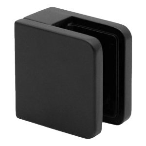 Punkthalter für Glas 45x45x26 mm, schwarz, Glas 6-10,76 mm, Zamak, Flachsystem, lackiert