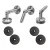 Glasvordach-System M10 3-teiliger Abzug fi 10 mm Glas 8-17,52 mm AISI 304 Satin 000-261 (1)