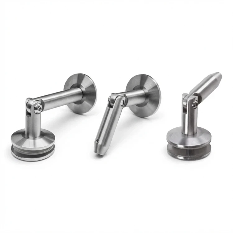 Glasvordach-System M10 3-teiliger Abzug fi 10 mm Glas 8-17,52 mm AISI 304 Satin 000-261 (2)