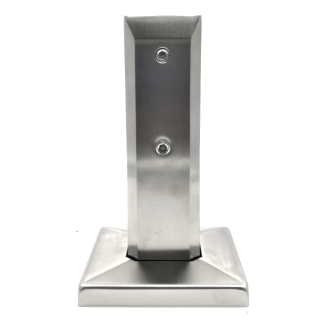 Vertikale Glashalterung Spigot 50x50/100x100 mm Glas 12-17,52 mm AISI 304 Satin 000-291 (2)