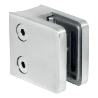 Glashalter 45x45x26 mm Glas 6-10,76 mm AISI 304 System 42,4 mm Satine