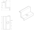 Endklemme H30 Aluminium 6060 Loch M8 PV-03-01 (2)