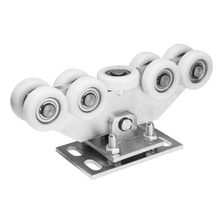 Laufwagen-Paket für Schiebetor: 2× Laufwagen (9-rollig, Kunststoff) + Zubehör 000-252 (2)