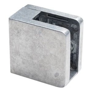 Glashalter 6-10,76 mm 45x45x26 mm, Konsole und Pin, Zamak, Flachsystem, roh