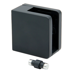 Glashalter 45x45x26 mm für ebene Flächen mit Konsole anthrazit