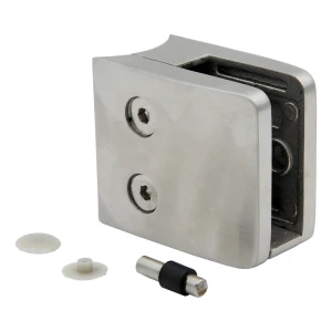 Glashalter 8-12,76 mm 52x52x32 mm Konsole und Pin AISI 304 System 42,4 mm Satine
