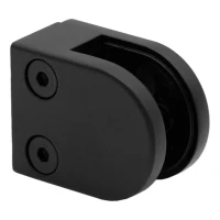Glashalter 6-10,76 mm 50x40x26 mm Pin Zamak lackiert Flachsystem schwarz