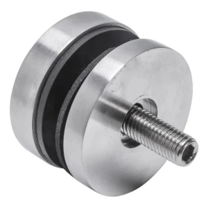 Punkthalter für Glas 8-17,52mm fi 50/8/M10x50 AISI 304 flaches System Satin