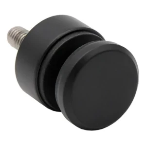 Punkthalter für Glas 6-12 mm fi 30/13/M8x40 AISI 304 Flachsystem schwarz