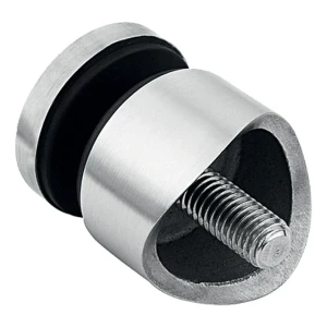 Punkthalter für Glas 6-12mm ø 30/13/M8x40 AISI304 System 42,4 Satin