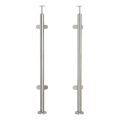 Eckgeländerpfosten für Glas ø 42,4x1060/1102,4mm 4 Halter geschliffen 000-559 (1)