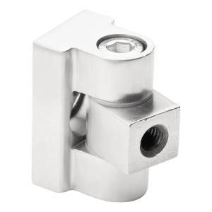 Scharnier 180° für Glashalter 45 x 45 x 26 mm AISI304, satiniert