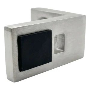 Glashalter 40x35x20 mm AISI304 flaches System satiniert