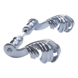 Postal – Schmiedeeiserner Türdrücker für Tore und Pforten H135×L90 mm Komplett verzinkt