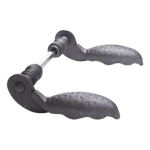 Postal – Türgriff geschmiedet Stahl für Tor und Pforte H150×L80 mm Komplettset