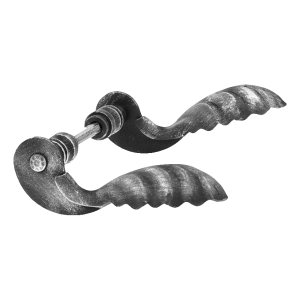 Postal – Schmiedeeiserner Torgriff dekorativ H160×L90 mm Komplett-Set