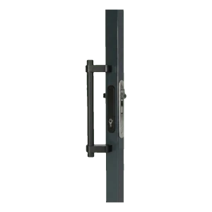 Locinox – fixer Torgriff aus eloxiertem Aluminium 365 mm, schwarz, einseitig 60°