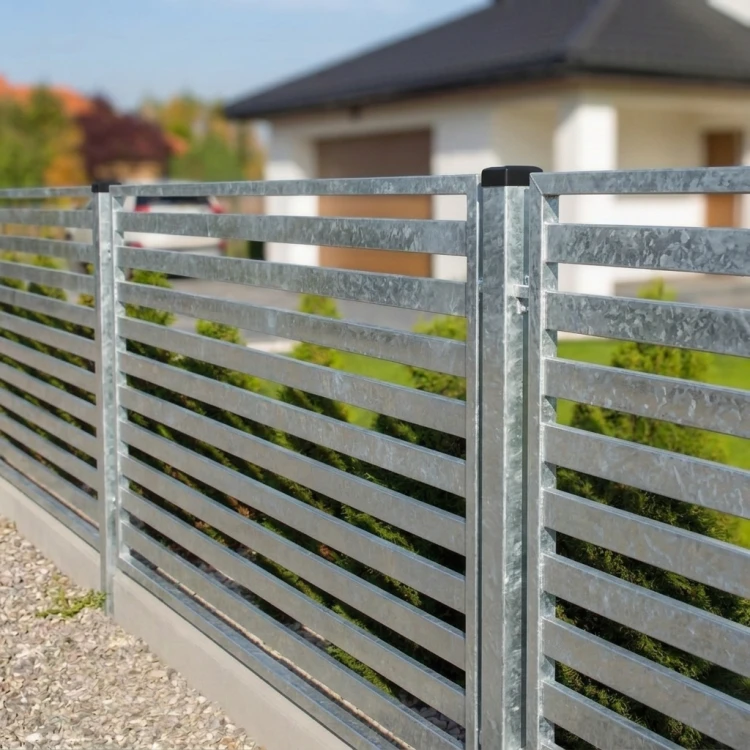 Zaunpfosten 80x80x2 mm, Länge 2,4 m, verzinkt 000-489 (3)