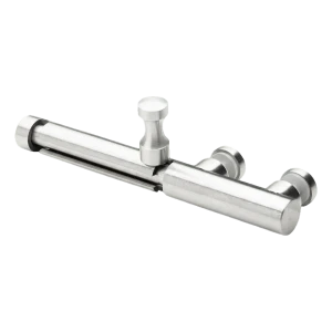 Glastor-Riegel aus Edelstahl AISI 304 ø20 mm satin – Einschraubmontage