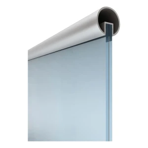 Kozza Aluminium-Handlauf rund Ø40 mm für Glasbalustrade – Glas 12–13,52 mm, 5 m