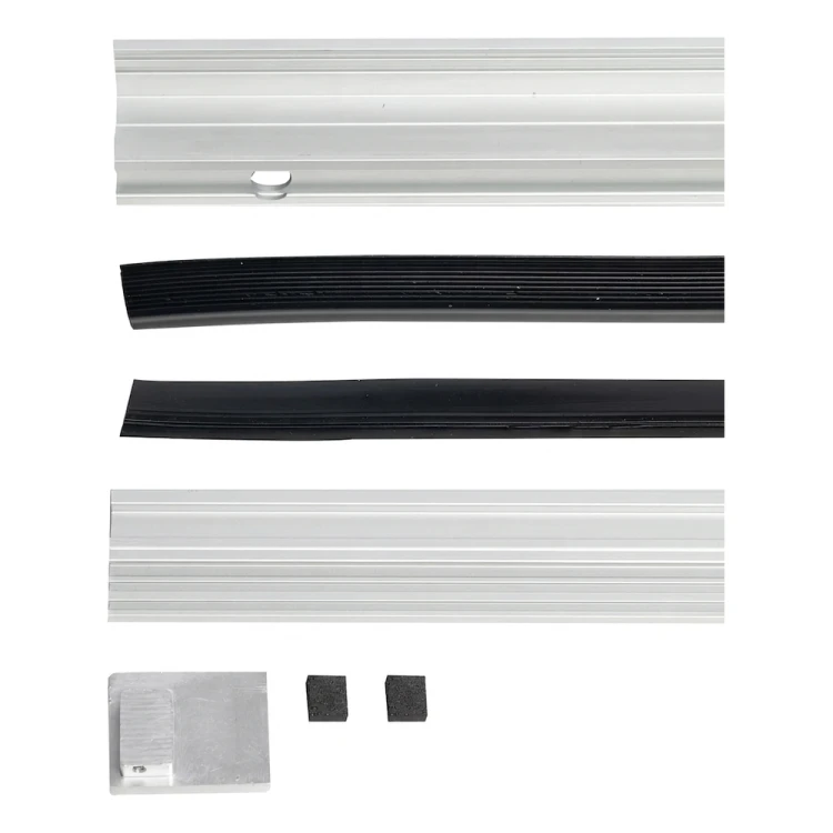 Kozza KB5000 – kompletter französischer Aluminiumbalkon H1100 mm, Glas 16–17,52 mm, Eloxal matt 000-851 (6)