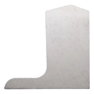 Kozza Seitenabschluss rechts für Glasgeländerprofil L KE 105 – Rohaluminium